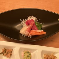 北の幸 海道 - 御造り　本鮪　サーモン　帆立　甘海老