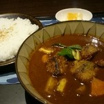 Spice Bar TARA - 野菜お肉細かく切って盛ってもらいました。