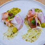 Hitotsu - ハマチとハーブのヴィネグレット