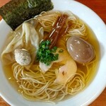 えなみ - 塩らぁめん＋大盛＋味玉❗️