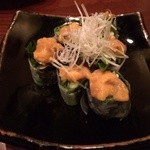 やまだや - 生ウニとカツオ漬けの生春巻き