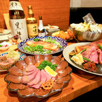 博多豚骨明太子もつ鍋と牛タン 黒川 - 