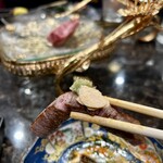 焼肉たまき - ニンニクチップが合うのよね