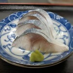 そば処 大吉田 - 〆サバ刺身