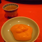 龍水楼 - 2014年4月　取り分けられた三不粘（サンプチャン）