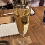 焼き鳥 のあみ - スパークリングワインで乾杯