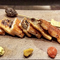 うなぎ時任 - 白焼き　キャビア　生ハム