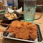 炉端とおでん きょうすけ - 紅しょうが串