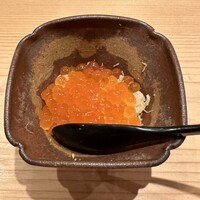 鮨 さかい - 毛蟹とイクラの混ぜ鮨