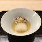 道人 - 自家製 飛龍頭と京北 蕪の焚き合わせ