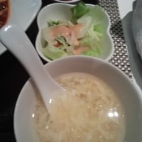 御膳房 六本木店 - サラダとつけものとたまごスープ