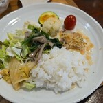 キッチン ブルー グローブ - ワンプレートにします