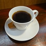 キッチン ブルー グローブ - ホットコーヒーのアップ
