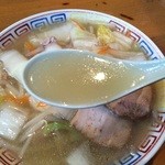 ふじみ食堂 - タンメンスープアップ