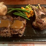 ハングリータイガー - オリジナルハンバーグと骨付きラム　4,120円