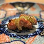 薪鳥新神戸 - 高原比内地鶏 せせり 黄韮