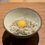 薪鳥新神戸 - 土鍋鶏そぼろご飯 卵