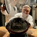 薪鳥新神戸 - 土鍋鶏そぼろご飯