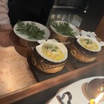 レフェルヴェソンス - 白トリュフ 毛蟹 ササニシキのリゾットの提供前