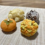 飴松 - 和菓子４種。全部100円台