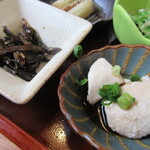 人と木 - 鮭の白子、昆布の佃煮