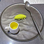 Japanese Soba Noodles 蔦 - デザートはアボカドとレモンのジェラート