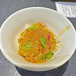 Japanese Soba Noodles 蔦 - スープをサフランライスに掛けて、カレーライスにしていただきます