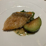 銀座 レストラン オザミ - 甘鯛鱗焼きとトロ茄子