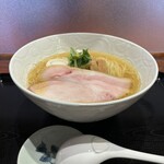 食煅 もみじ - 塩そば、大盛り、1,100円＋150円。