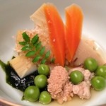 自然郷 海山 - 若布と竹の子の煮もの