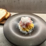 プルサーレ - 自家製タヤリン パルミジャーノ生ハムのせ