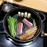 博多 鴨すき 鴨しゃぶ なかもぐろ - 鴨すき