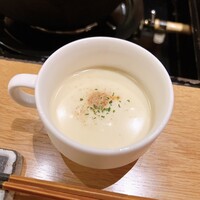 博多 鴨すき 鴨しゃぶ なかもぐろ - 季節野菜の摺流し