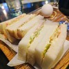 フランカ - ブレンドコーヒー(アイス)450円 モーニングセットＣ キャベツハムサンド＆ゆで卵200円