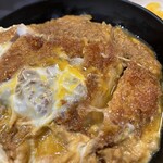 資さんうどん - カツとじ丼アップです。
