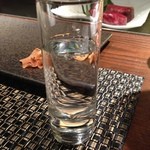 鉄板焼　宮地 - 口直しのお水