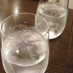 Ristorante Martello - お冷や　極薄のグラス