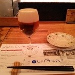 天ぷら新宿つな八 - 高島屋カード提示で１ドリンクサービス！ビールを頂く～♪(^o^)丿