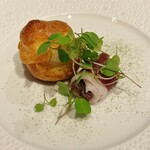 ラ・フォルム ド エテルニテ - 倭鴨の生ハム グジェールとプランダード