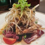 創作中華　縁 - ソフトシェルクラブのネギ薬味ソースかけ