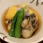 しおて - 牡蠣と柿の揚げ出し