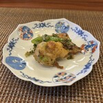 今石飯店 涼華 - 再び登場。カマスの竜田揚げと白子の天ぷら。今まで食べた白子の天ぷらの中でもトップクラスに美味しいと思いました。