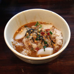 麺座 かたぶつ - 2014年4月限定 台湾風煮干しWangbo830円
      トック雑炊