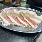やきやき亭 - 牛カルビ薄焼き　塩