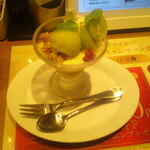 デニーズ - シャインマスカットのちょこっとパルフェ ＆ キャラメルハニーパンケーキ ＆ モーニングドリンクバー