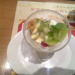 デニーズ - シャインマスカットのちょこっとパルフェ ＆ キャラメルハニーパンケーキ ＆ モーニングドリンクバー