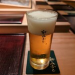 鮨みなと - 生ビール