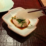 鮨みなと - 肝で頂きます。