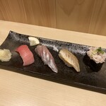 大漁ずし - 中トロ、黒ムツ、のどぐろ、白子