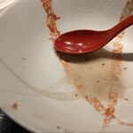 らーめん亭 楽呑亭 日向 - 会社の健康イベントで「麺類のスープは飲まずに残しなさい」ってな指示が下っていますんで、、、従いました。偉い。